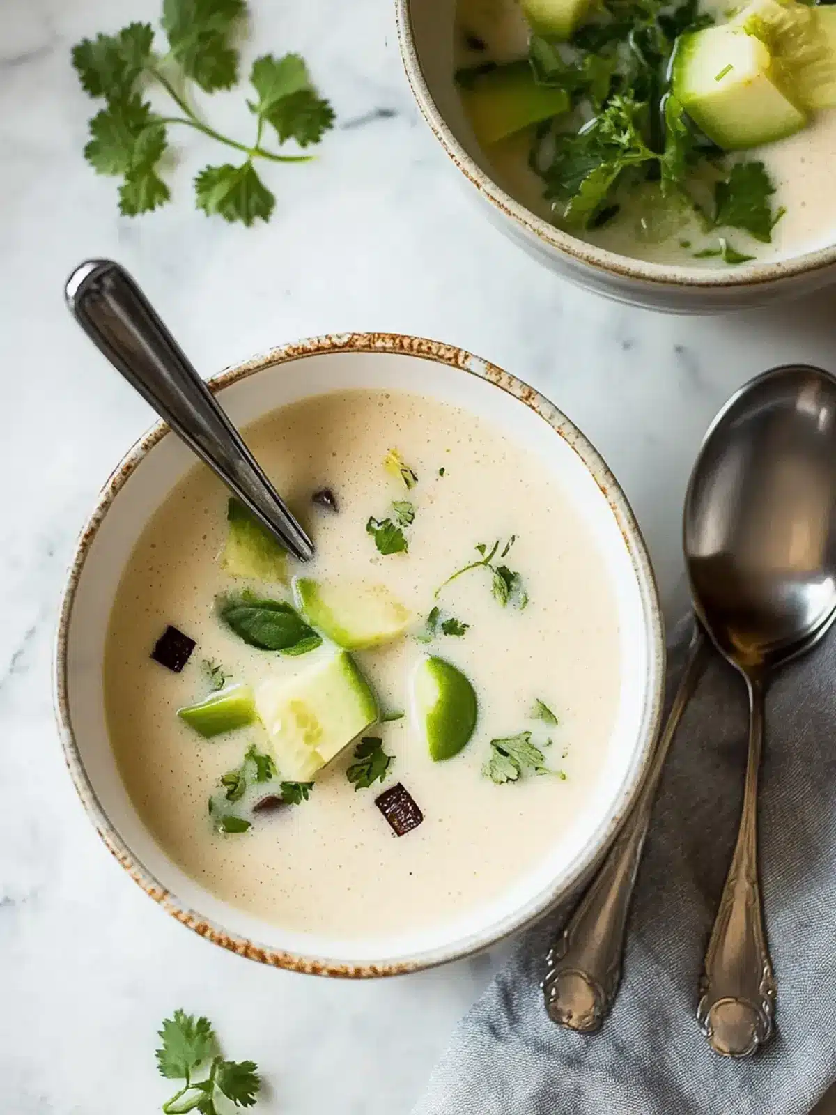 Cremige Kokosnuss Suppe: Vegane Wärme für kalte Tage 4 Kokosnuss Suppe