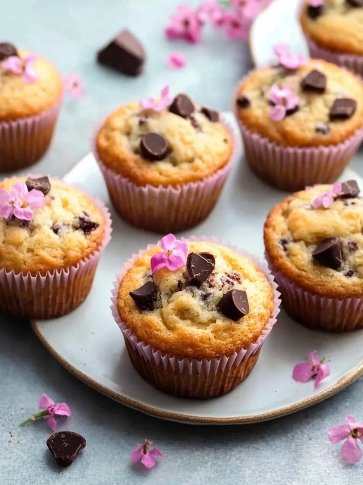 Saftige Muffins mit Schokostückchen – Schnell und Lecker Zuhause 4 Saftige Muffins mit Schokostückchen