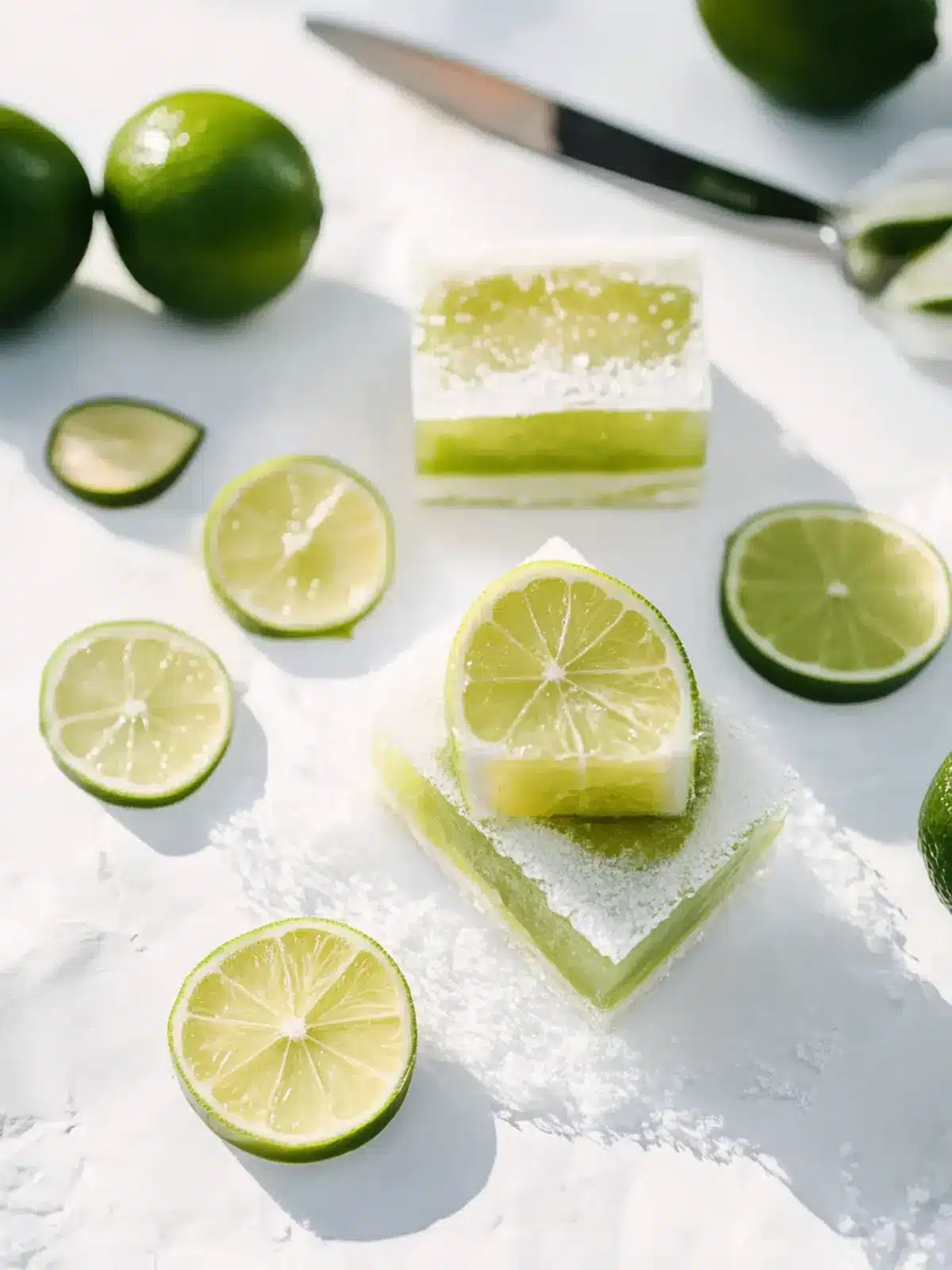 Erfrischende Limettenriegel mit knusprigem Mürbeteig 5 Limettenriegel
