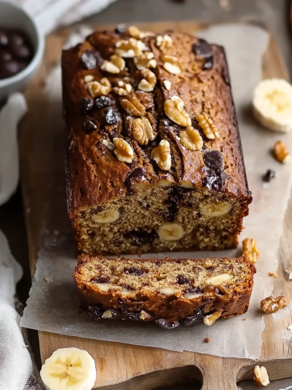 Saftiges Bananenbrot mit Walnüssen und Schokolade zaubern 4 Bananenbrot mit Walnüssen und Schokolade