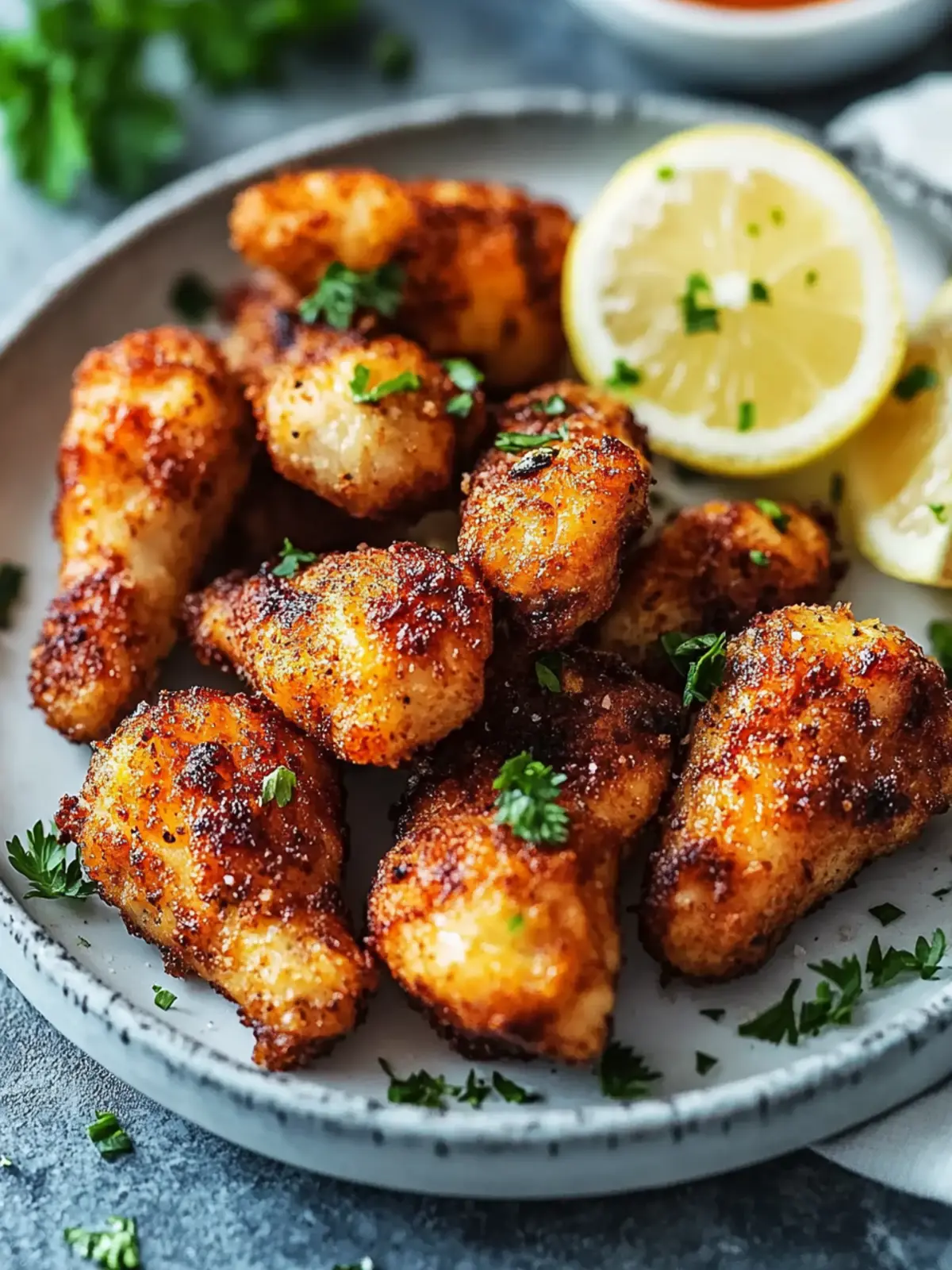 Hähnchenschenkel aus dem Airfryer: Super knusprig in 30 Minuten 4 Hähnchenschenkel aus dem Airfryer
