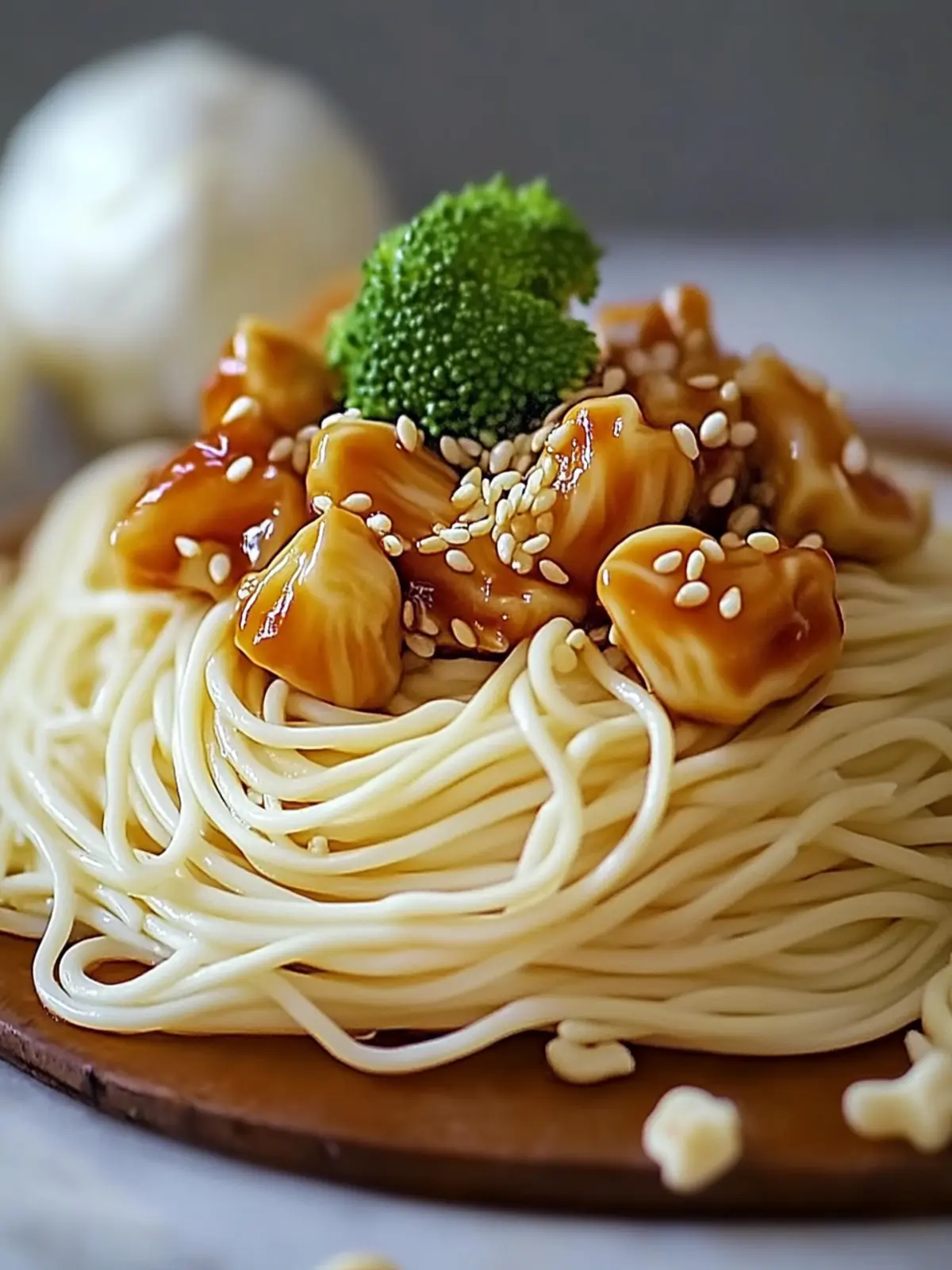 Klebrige Knoblauch-Hühnchen-Nudeln für schnelle Genussabende 5 Klebrige Knoblauch-Hühnchen-Nudeln