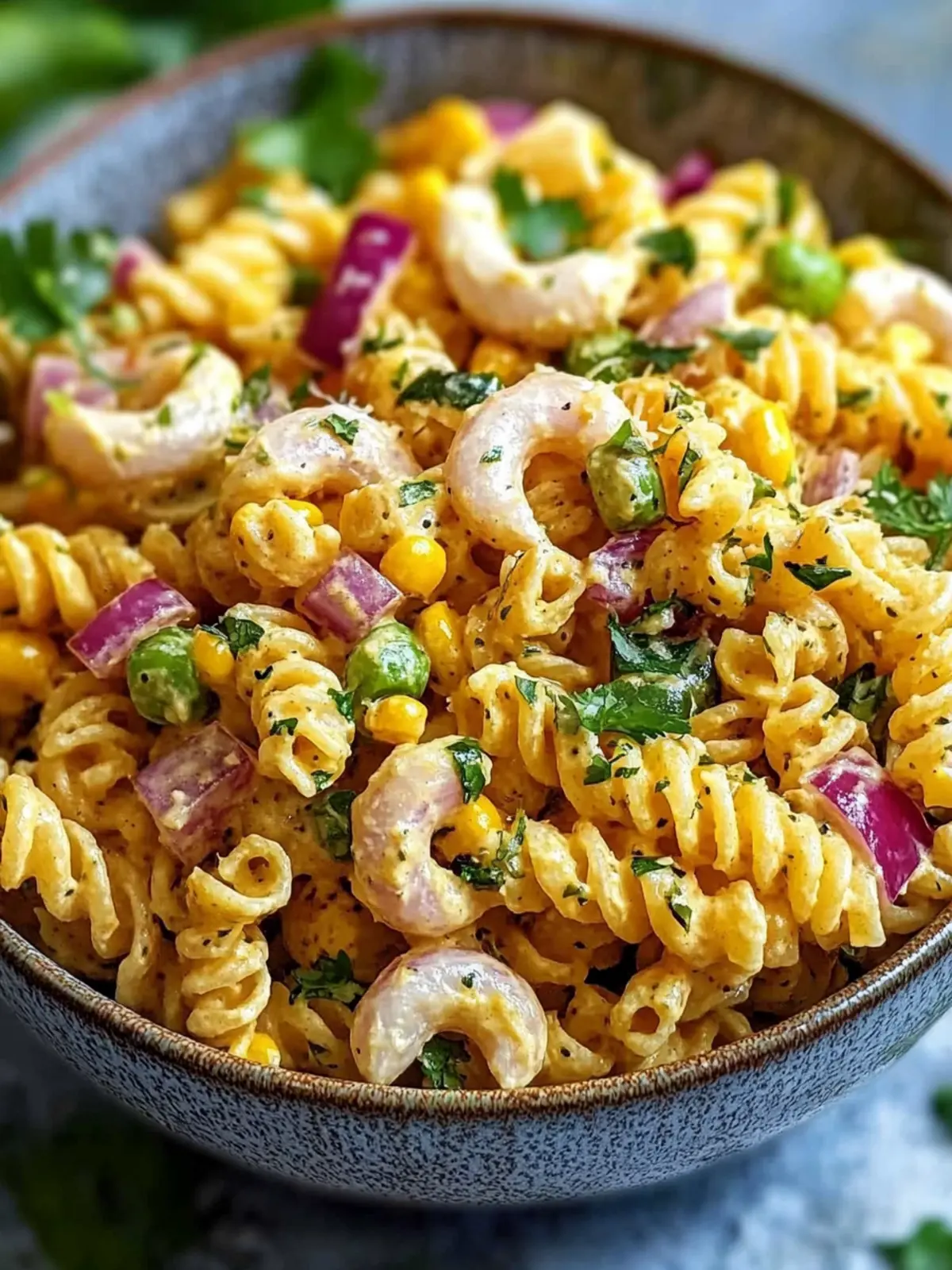 Frischer Mexikanischer Mais Pasta Salat für den Sommer! 2 Mexikanischer Mais Pasta Salat