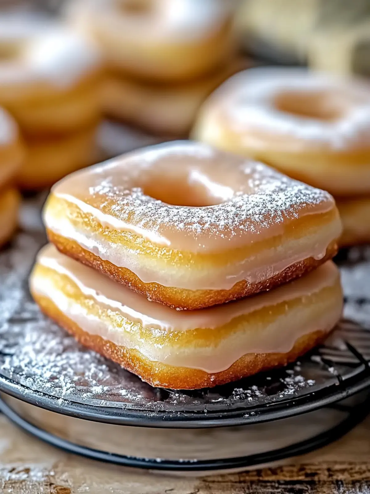 Gebratene Ahorn-Donut-Riegel Einfache und Schnelle Rezept