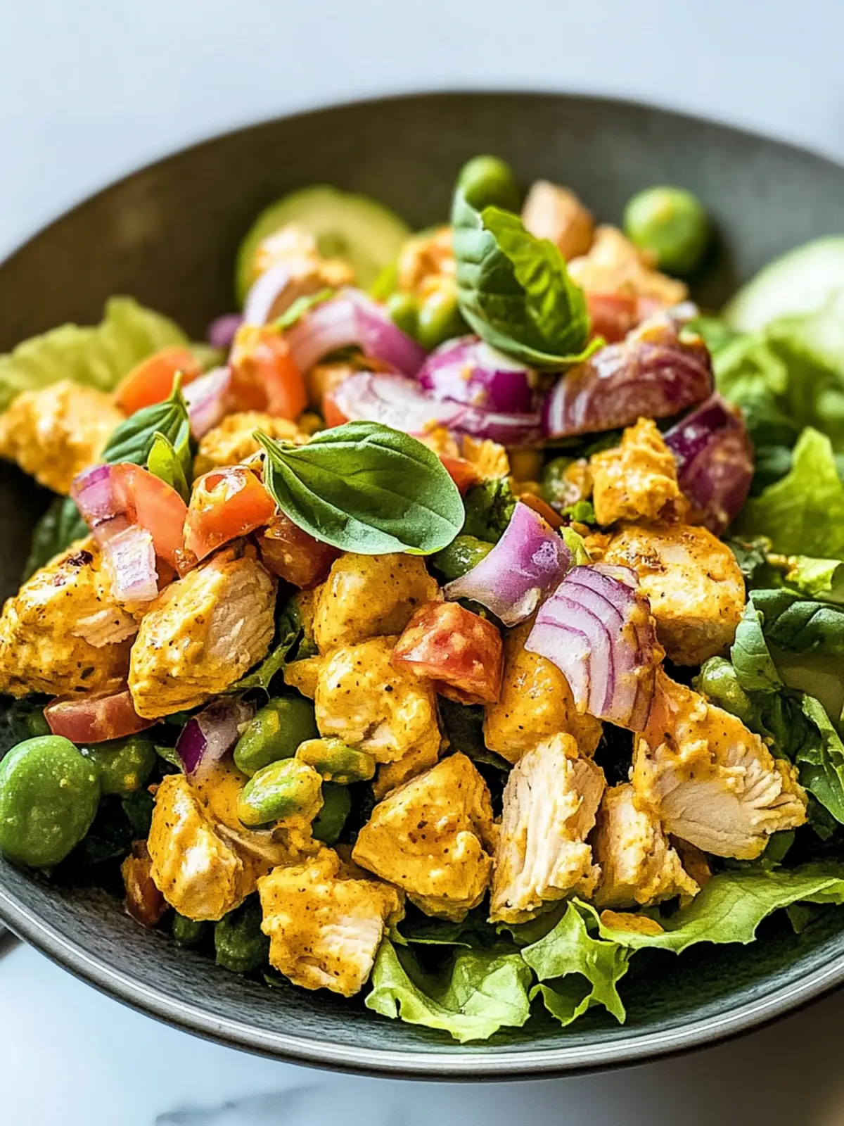 Curry-Hühnchen-Salat: Schnelles, gesundes Genuss-Rezept 5 Curry-Hühnchen-Salat