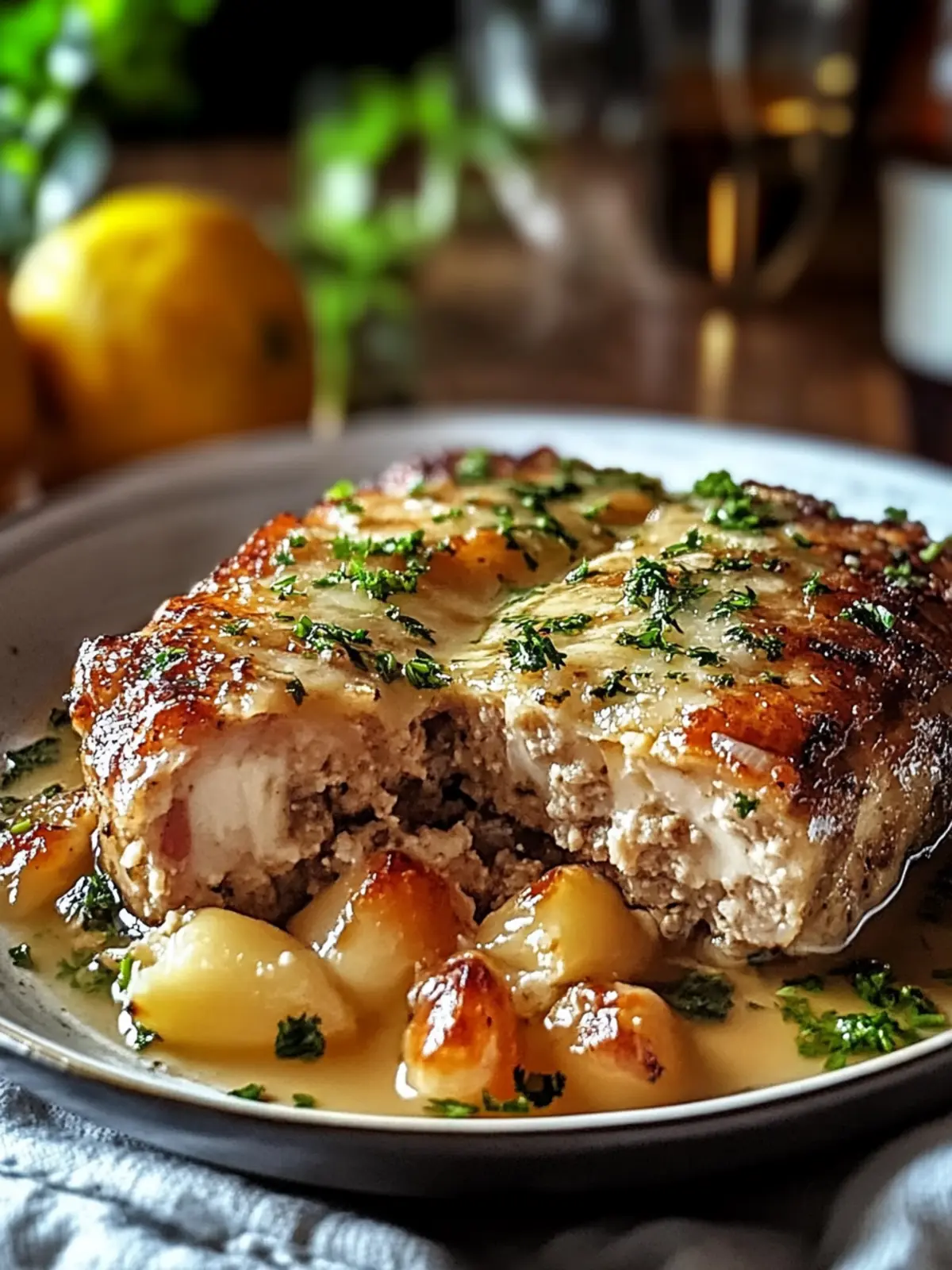 Knoblauch Parmesan Hähnchen Fleischlaib für gesunde Genussmomente 3 Knoblauch Parmesan Hähnchen Fleischlaib
