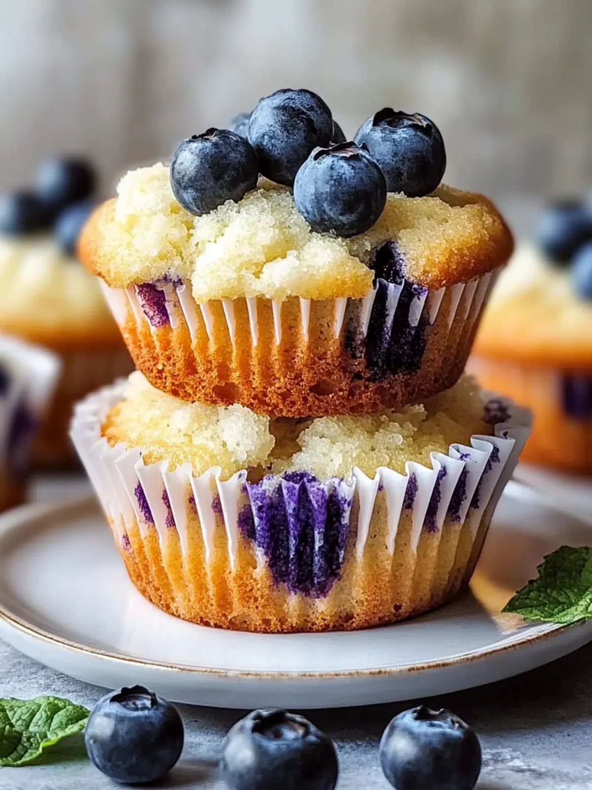 Saftige Blaubeer-Muffins für den perfekten Frühstücksgenuss 4 Saftige Blaubeer-Muffins