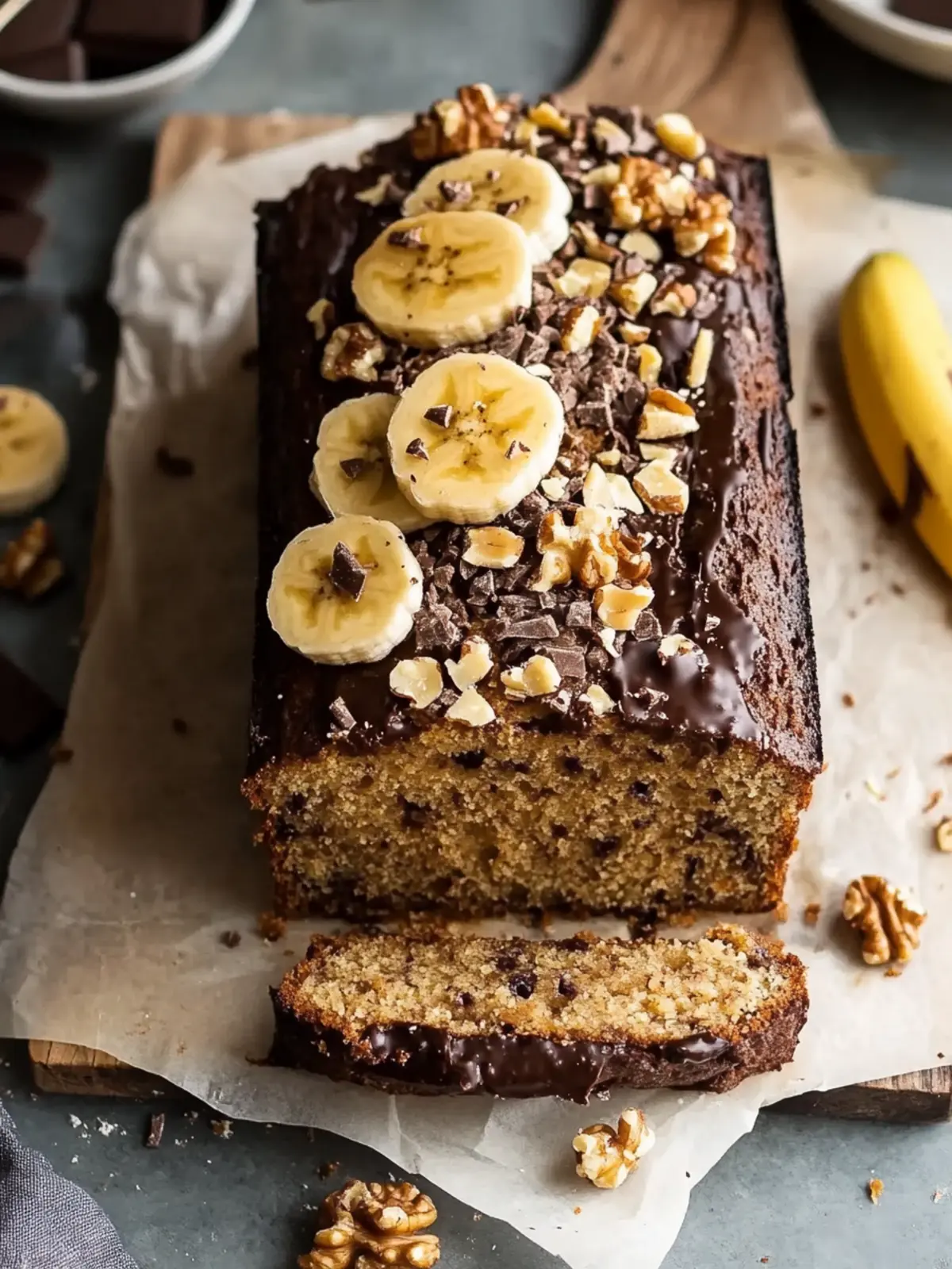 Saftiges Bananenbrot mit Walnüssen und Schokolade zaubern 3 Bananenbrot mit Walnüssen und Schokolade