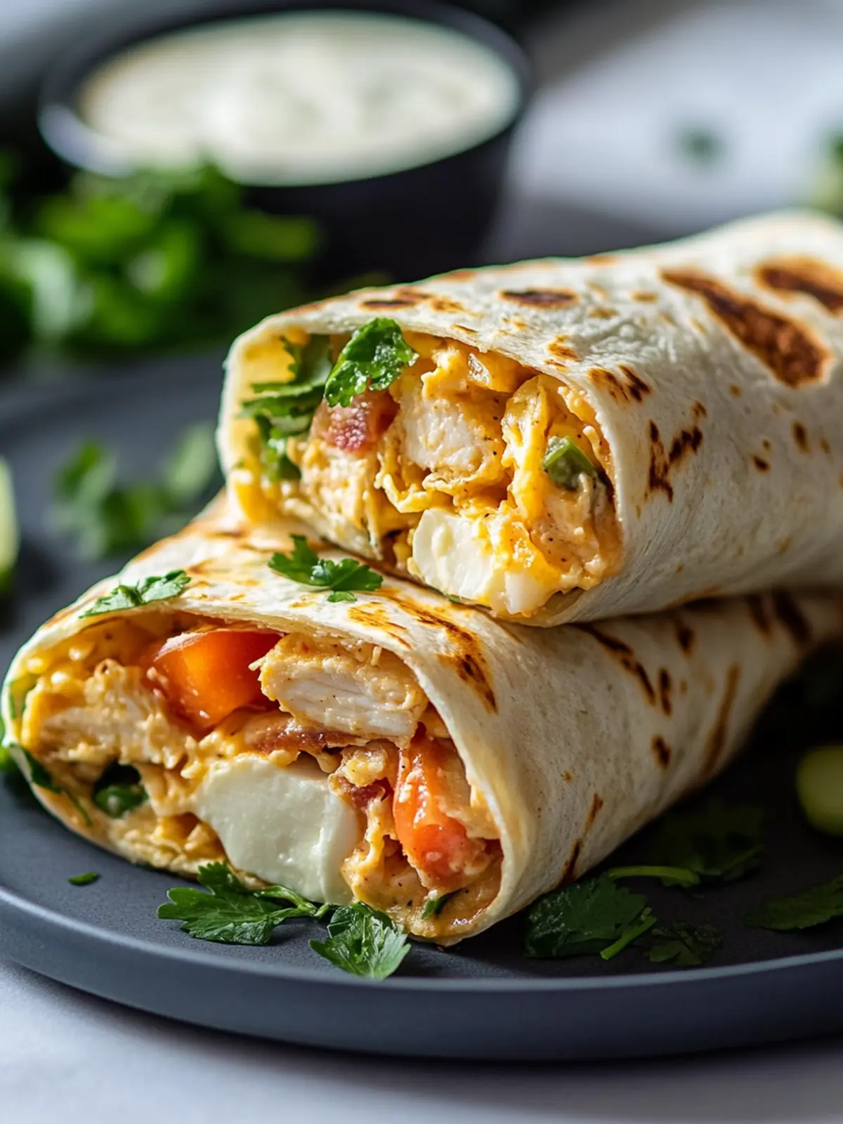 Einfache Käsige Hähnchen Wraps für die ganze Familie 4 Einfache Käsige Hähnchen Wraps