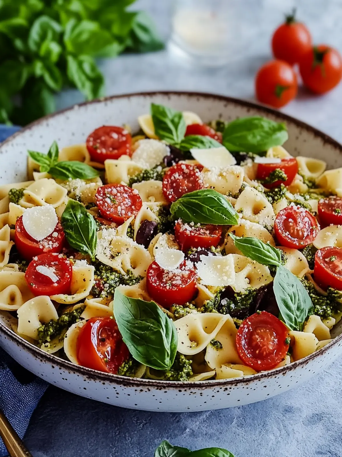 Der beste Mediterrane Nudelsalat mit Pesto für den Sommer 4 Der beste Mediterrane Nudelsalat mit Pesto