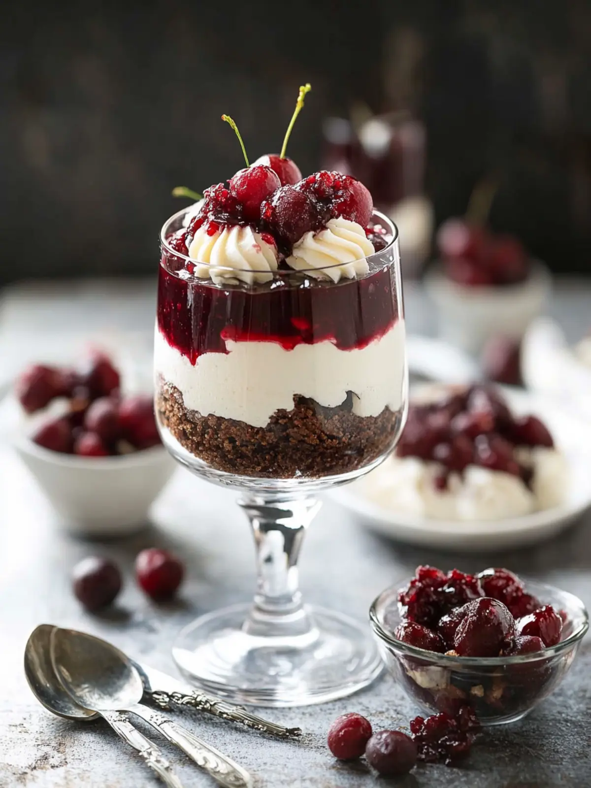 Schwarzwälder Kirschtorte im Glas – Einfach Himmlisch Genießen 4 Schwarzwälder Kirschtorte im Glas